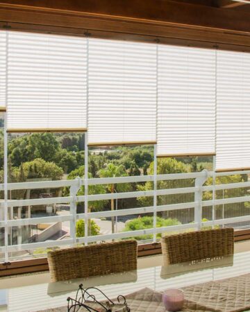 Toldos C3 Systems, Estores Enrollables y Cortinas Plisadas, Habitan Sun