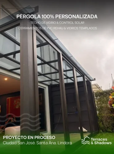 Pérgola 100% personalizable en San José, Santa Ana.